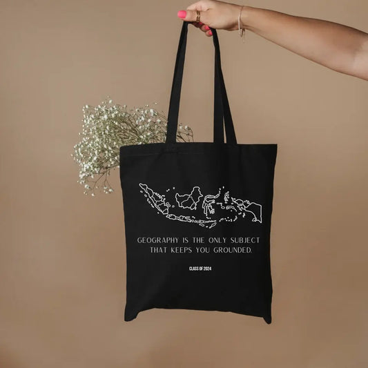 Geography Tote Book Bag