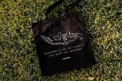 Geography Tote Book Bag